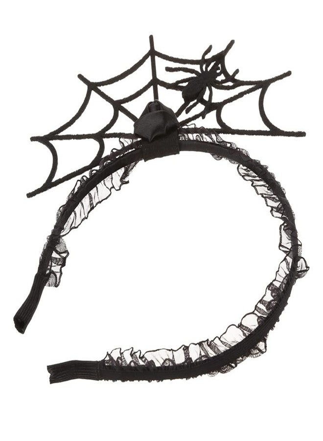 JIALWEN Halloween Spider Web Hair Hoop Cosplay Masquerade Spider Headband Costume Accessory (Black) - Image 2